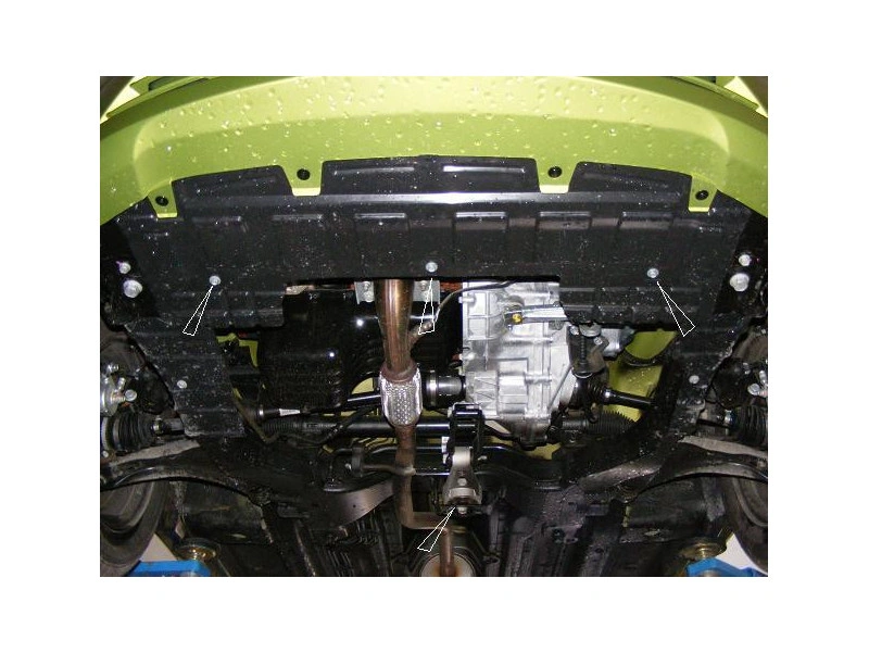 Bunnplate stål Chevrolet Spark 2009 -> | Motordeksel - Beskyttelse deksel under motor – bilde 3