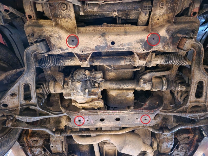 Bunnplate stål Chevrolet Tracker 1999 - 2005 | Motordeksel - Beskyttelse deksel under motor – bilde 5