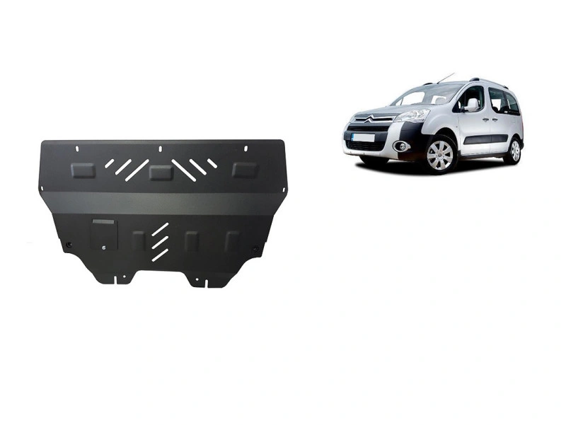 Bunnplate stål Citroen Berlingo III / Berlingo III Multispace 2008 - 2018 / Peugeot Partner II 2008 - 2018 | Motordeksel - Beskyttelse deksel under motor – bilde 3