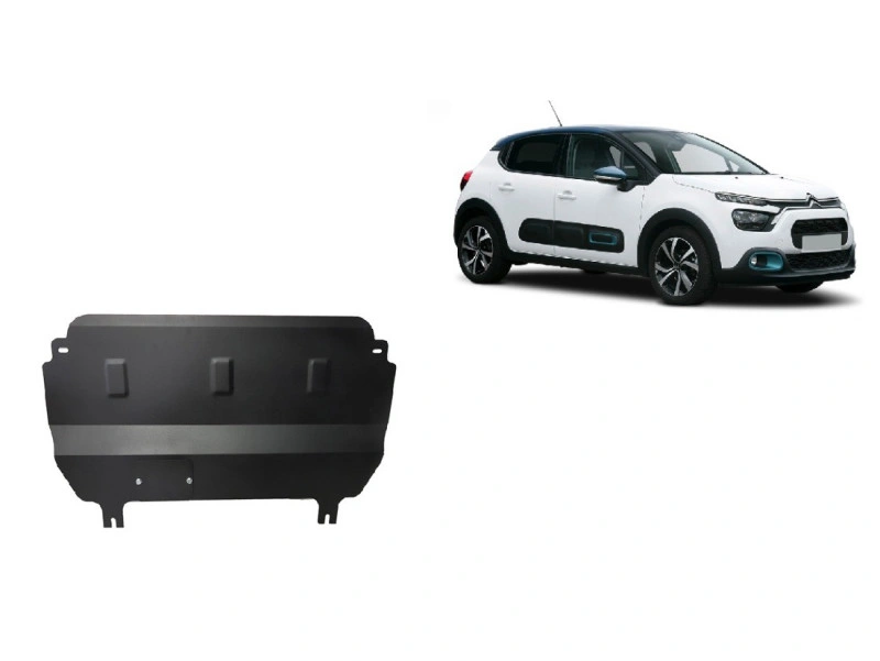 Bunnplate stål Citroen C3 2019 -> | Motordeksel - Beskyttelse deksel under motor