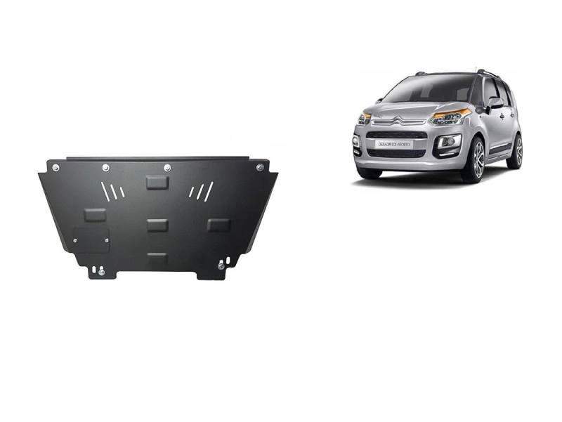 Bunnplate stål Citroen C3 Picasso 2009 - 2020 | Motordeksel - Beskyttelse deksel under motor