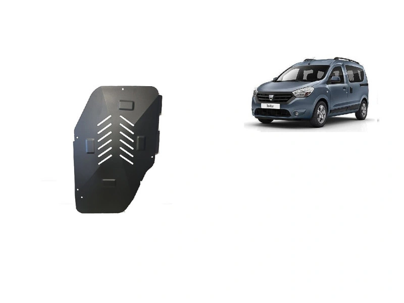 Bunnplate stål Dacia Dokker 2012 -> | Drivstofftankdeksel - Beskyttelse deksel under dieseltank