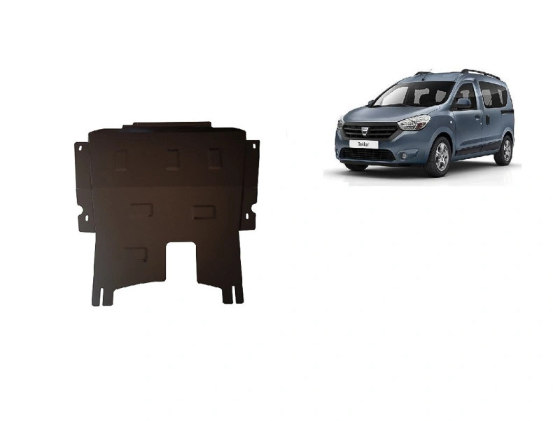 Bunnplate stål Dacia Dokker 2012 -> | Motordeksel - Beskyttelse deksel under motor