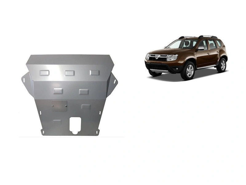 Bunnplate stål Dacia Duster 2010 - 2017 | Motordeksel - Beskyttelse deksel under motor