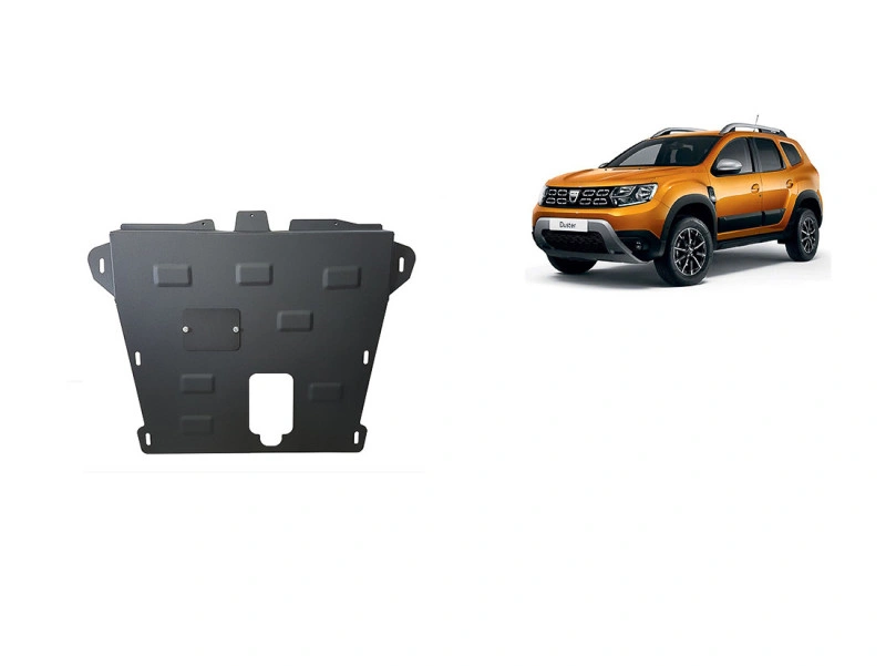 Bunnplate stål Dacia Duster 2018 - 2024 | Motordeksel - Beskyttelse deksel under motor