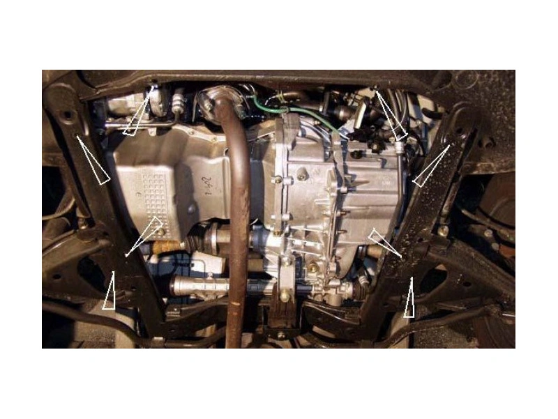 Bunnplate stål Dacia Logan 1 2004 - 2012 | Motordeksel - Beskyttelse deksel under motor – bilde 6
