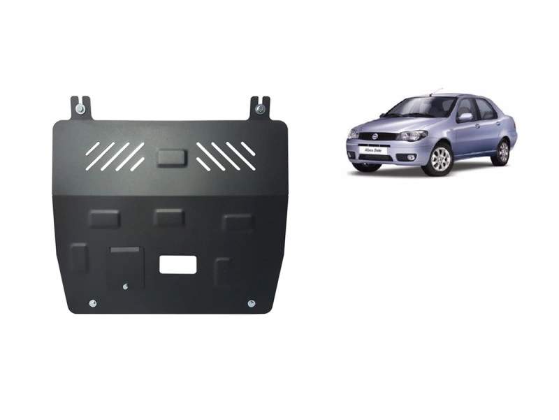 Bunnplate stål Fiat Albea 2002 - 2012 | Motordeksel - Beskyttelse deksel under motor