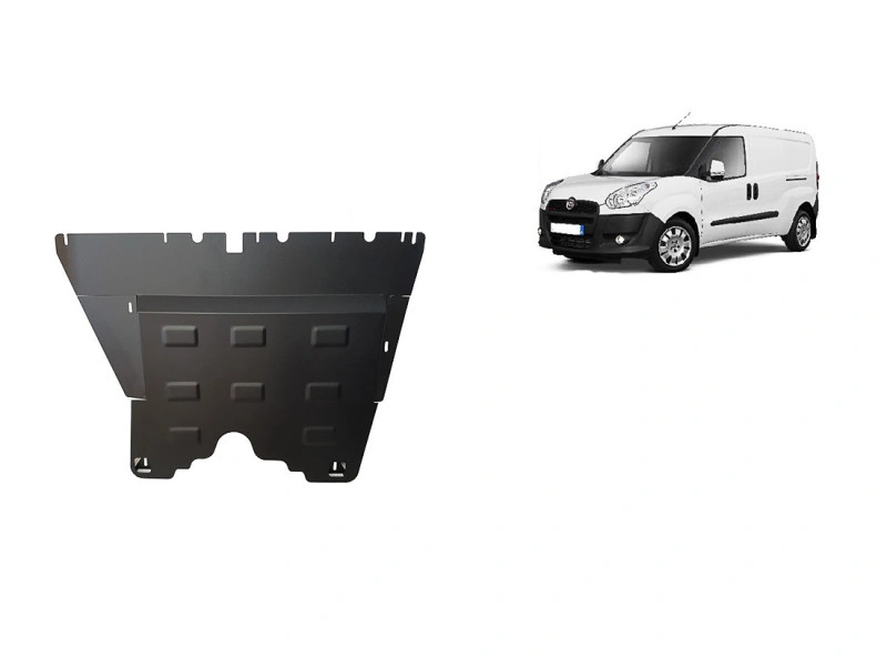 Bunnplate stål Fiat Doblo 2010 -> | Motordeksel - Beskyttelse deksel under motor