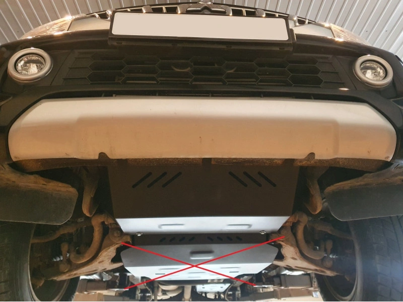 Bunnplate stål Fiat Fullback 2016 - 2019 | Radiatordeksel - Beskyttelse deksel under radiator – bilde 5