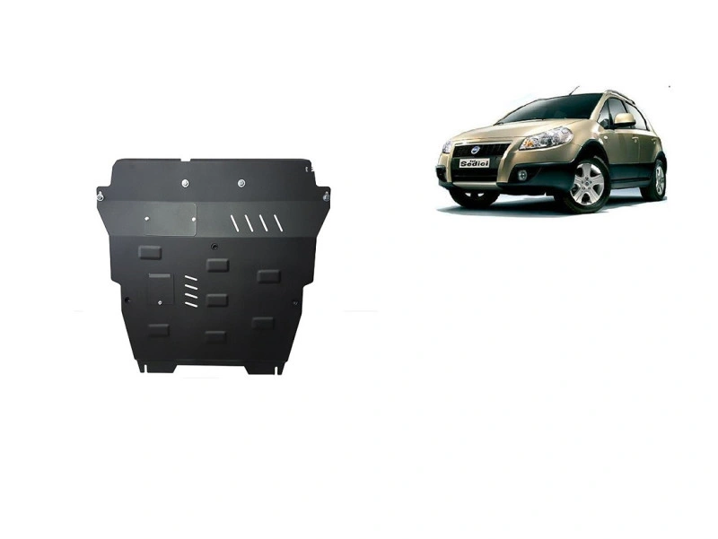 Bunnplate stål Fiat Sedici 2005 - 2014 | Motordeksel - Beskyttelse deksel under motor