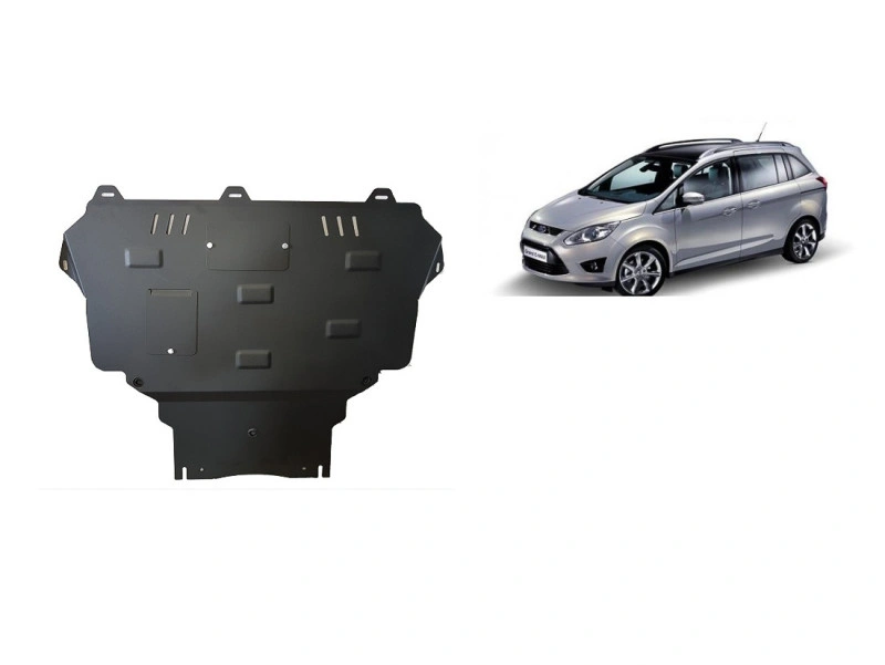 Bunnplate stål Ford C - Max 2010 - 2019 | Motordeksel - Beskyttelse deksel under motor