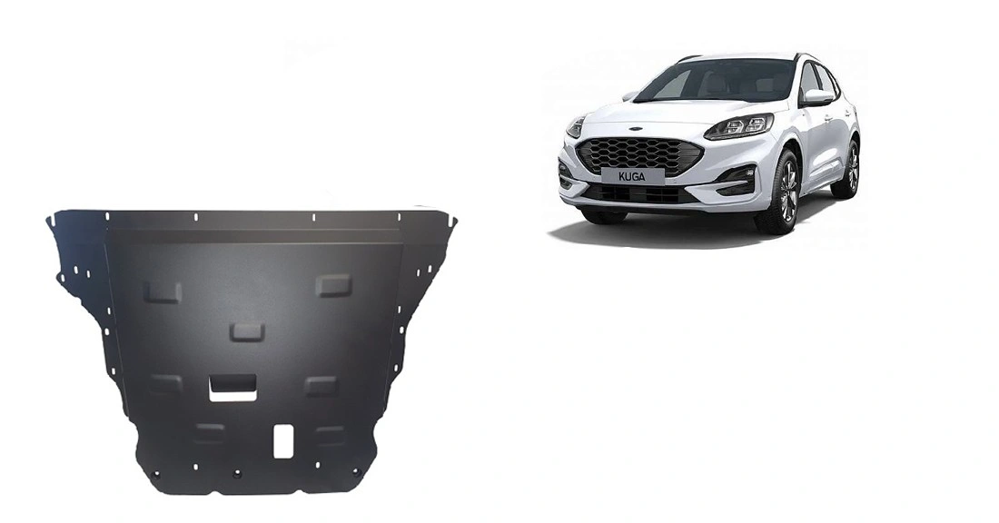 Bunnplate stål Ford Kuga III 2019 - 2024 │ Motordeksel - Beskyttelse deksel under motor