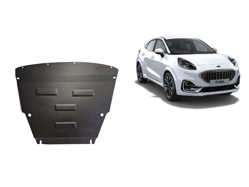 Bunnplate stål Ford Puma 2019 -> | Motordeksel - Beskyttelse deksel under motor