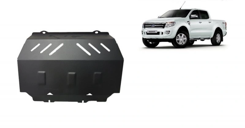 Bunnplate stål Ford Ranger 2011 - 2022 │ Motordeksel - Beskyttelse deksel under motor