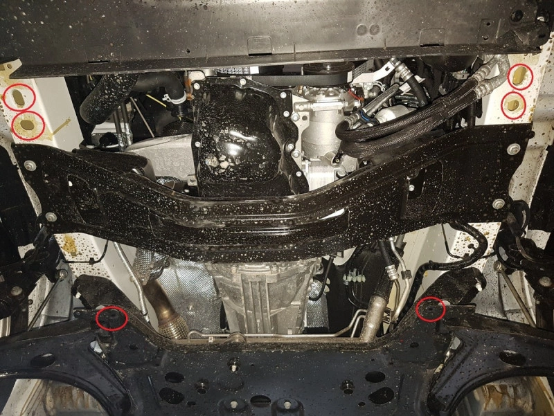 Bunnplate stål Ford Transit 2013 - 2020 / Ford Transit Custom I 2012 - 2023 | Motordeksel - Beskyttelse deksel under motor – bilde 7