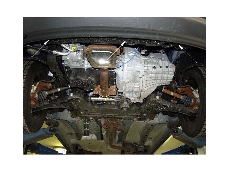 Bunnplate stål Ford Transit Connect 2002 - 2012 | Motordeksel - Beskyttelse deksel under motor – bilde 3