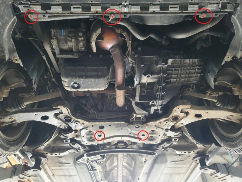 Bunnplate stål Ford / Volvo | Motordeksel - Beskyttelse deksel under motor Image 3