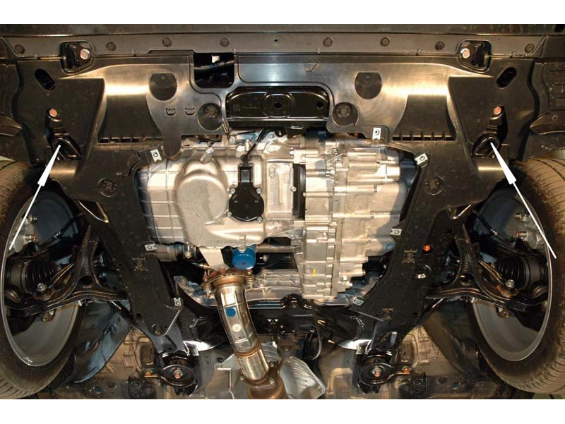 Bunnplate stål Honda Accord 2008 - 2012 | Motordeksel - Beskyttelse deksel under motor – bilde 7