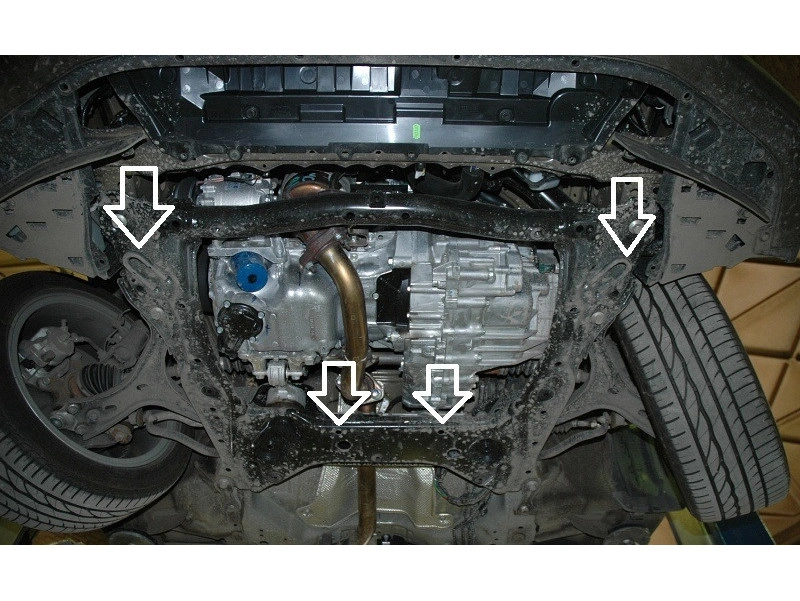 Bunnplate stål Honda Civic 2005 - 2015 | Motordeksel - Beskyttelse deksel under motor – bilde 3