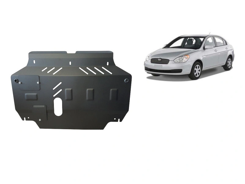 Bunnplate stål Hyundai Accent 2005 - 2010 | Motordeksel - Beskyttelse deksel under motor