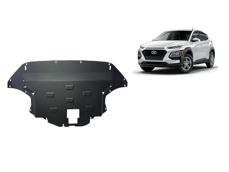 Bunnplate stål Hyundai Kona 2017 - 2023 | Motordeksel - Beskyttelse deksel under motor