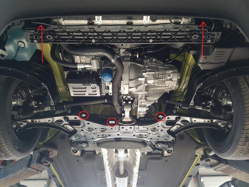 Bunnplate stål Hyundai Kona 2017 - 2023 | Motordeksel - Beskyttelse deksel under motor – bilde 5