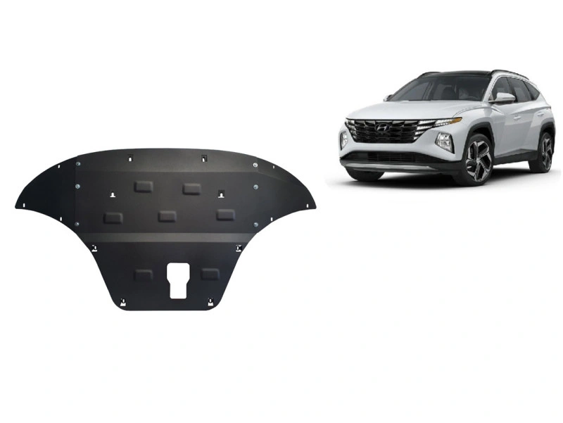 Bunnplate stål Hyundai Tucson 2021 -> | Motordeksel - Beskyttelse deksel under motor