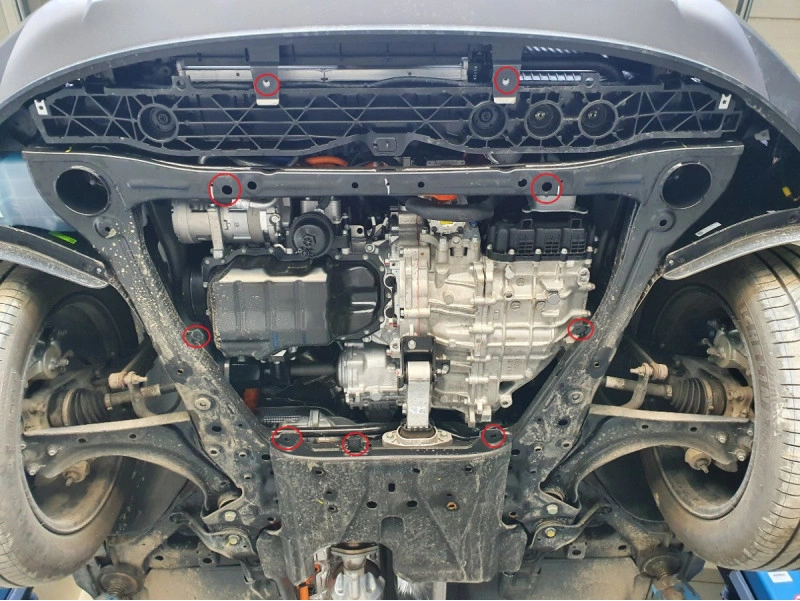 Bunnplate stål Hyundai Tucson 2021 -> | Motordeksel - Beskyttelse deksel under motor – bilde 5