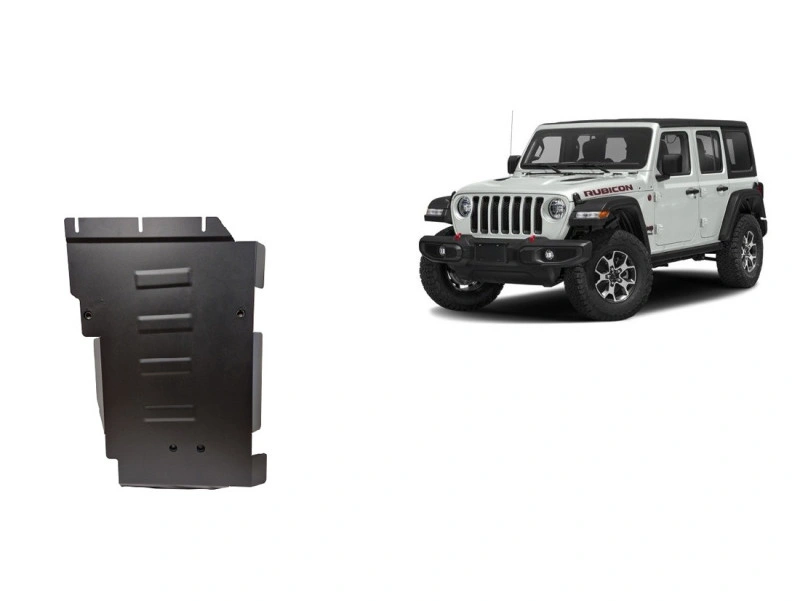 Bunnplate stål Jeep Wrangler JL 2017 -> │ Girkassedeksel - Beskyttelse deksel under girkasse