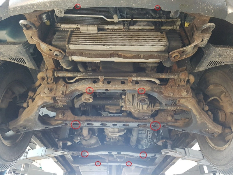Bunnplate stål Kia Sorento 2002 - 2006 | Motordeksel - Beskyttelse deksel under motor – bilde 5