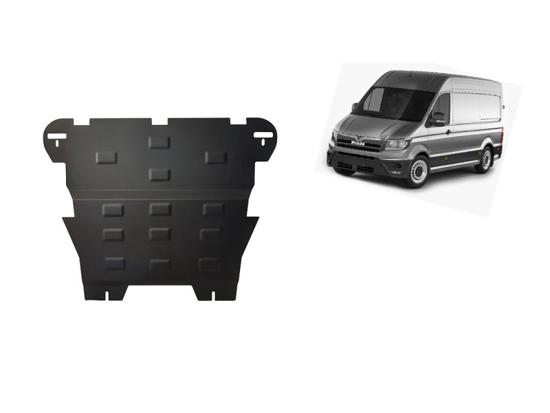 Bunnplate stål Man Tge 2017 -> / Vw Crafter 2017 ->| Motordeksel - Beskyttelse deksel under motor