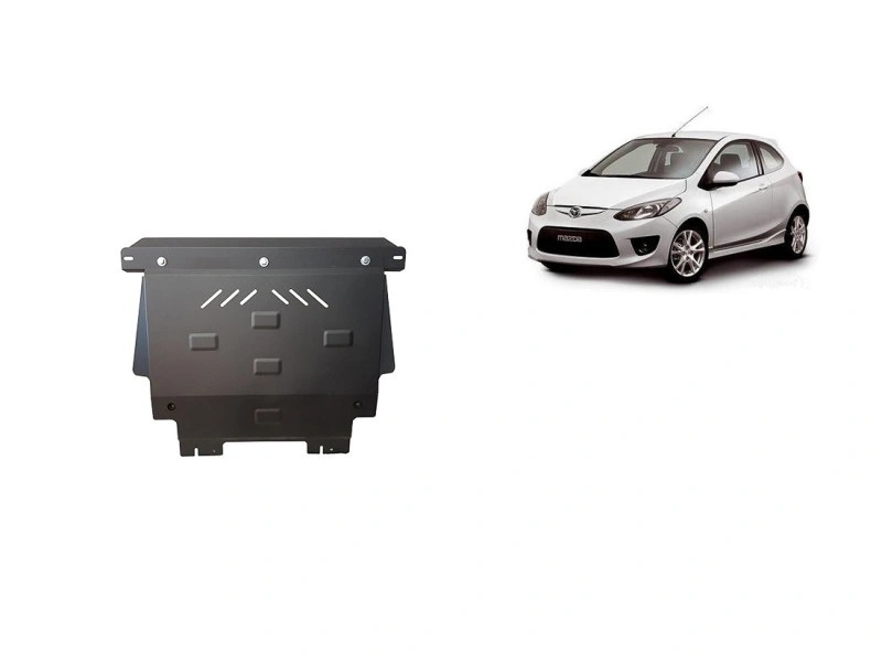 Bunnplate stål Mazda 2 2008 - 2014 | Motordeksel - Beskyttelse deksel under motor