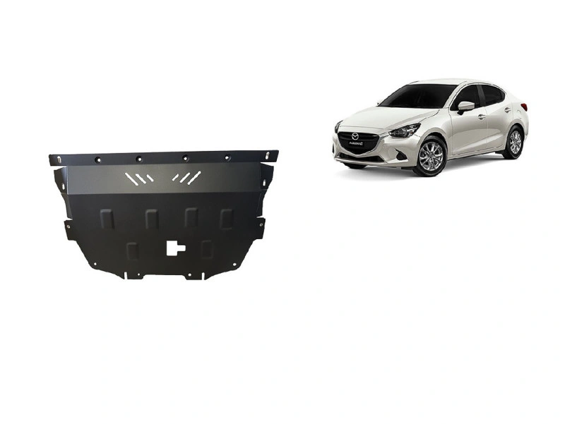 Bunnplate stål Mazda 2 2014 -> | Motordeksel - Beskyttelse deksel under motor