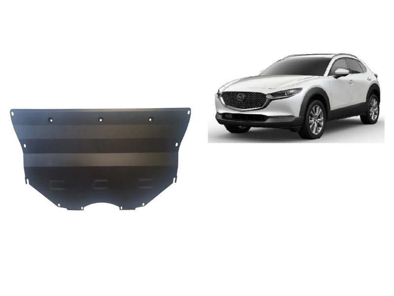 Bunnplate stål Mazda CX-30 2019 -> | Motordeksel - Beskyttelse deksel under motor