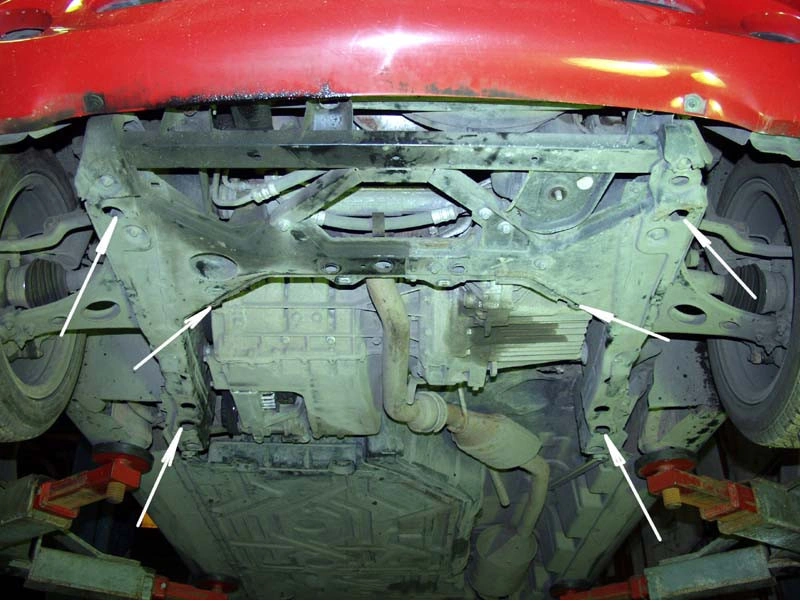 Bunnplate stål Mercedes A-Classe W168 1997 - 2004 | Motordeksel - Beskyttelse deksel under motor – bilde 8