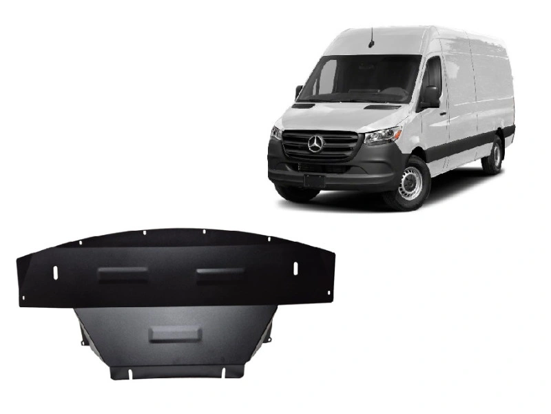 Bunnplate stål Mercedes-Benz Sprinter (W907) 4x4 2024 -> | Motordeksel - Beskyttelse deksel under motor