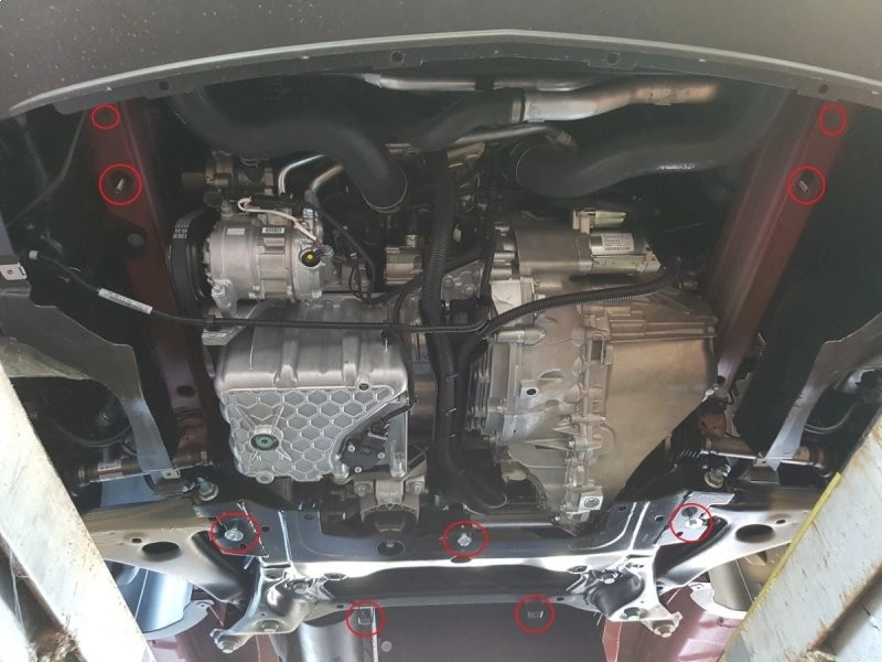 Bunnplate stål Mercedes-Benz Sprinter (W910) 2018 -> │ FWD - Motordeksel - Beskyttelse deksel under motor – bilde 6