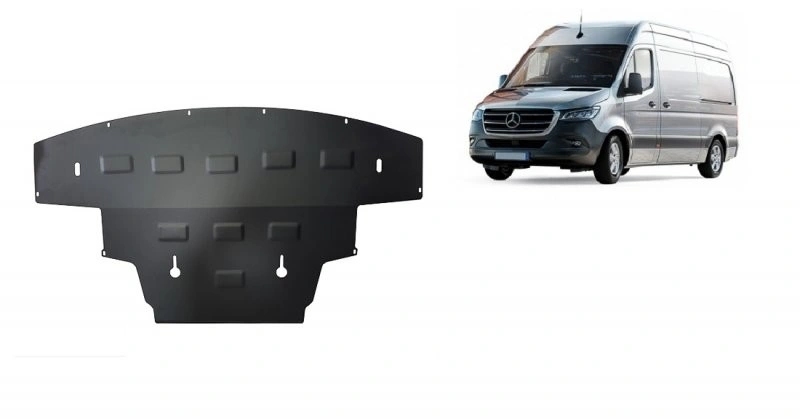Bunnplate stål Mercedes-Benz Sprinter (W910) 2018 -> │ RWD - Motordeksel - Beskyttelse deksel under motor