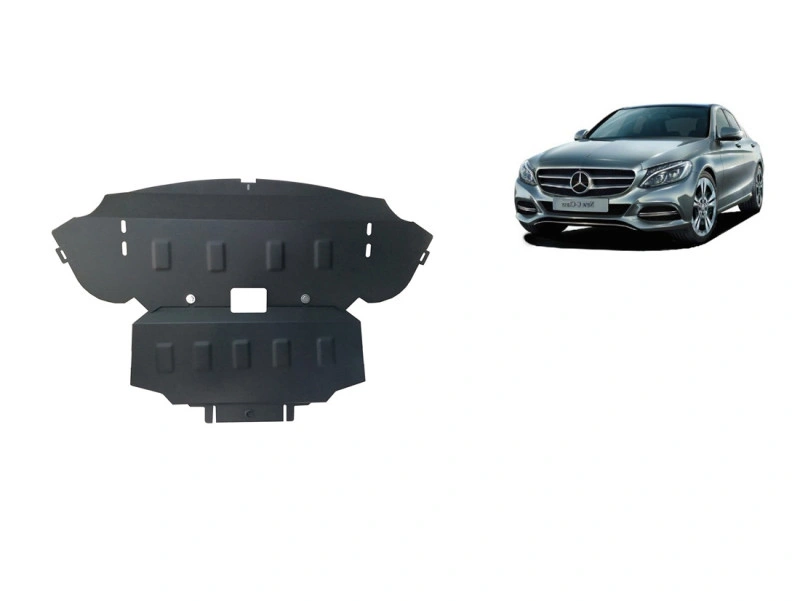 Bunnplate stål Mercedes C-Class W205 2014 - 2020 | Motordeksel - Beskyttelse deksel under motor