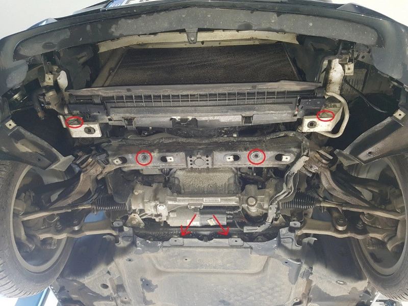 Bunnplate stål Mercedes C-Class W205 2014 - 2020 | Motordeksel - Beskyttelse deksel under motor – bilde 4