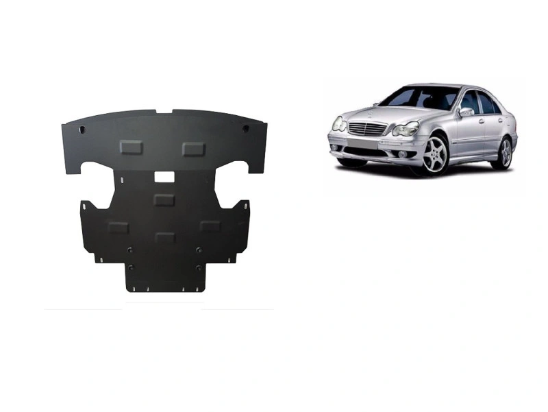 Bunnplate stål Mercedes C-Klasse 2000 - 2007 | Motordeksel - Beskyttelse deksel under motor