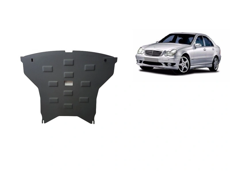 Bunnplate stål Mercedes C-Klasse W203 2000 - 2007 | Motordeksel - Beskyttelse deksel under motor