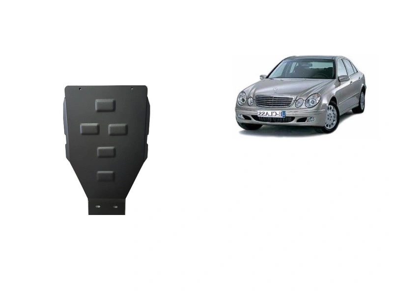 Bunnplate stål Mercedes E-Klasse W211 2002 - 2008 | Girkassedeksel for automatgir - Beskyttelse deksel under girkasse