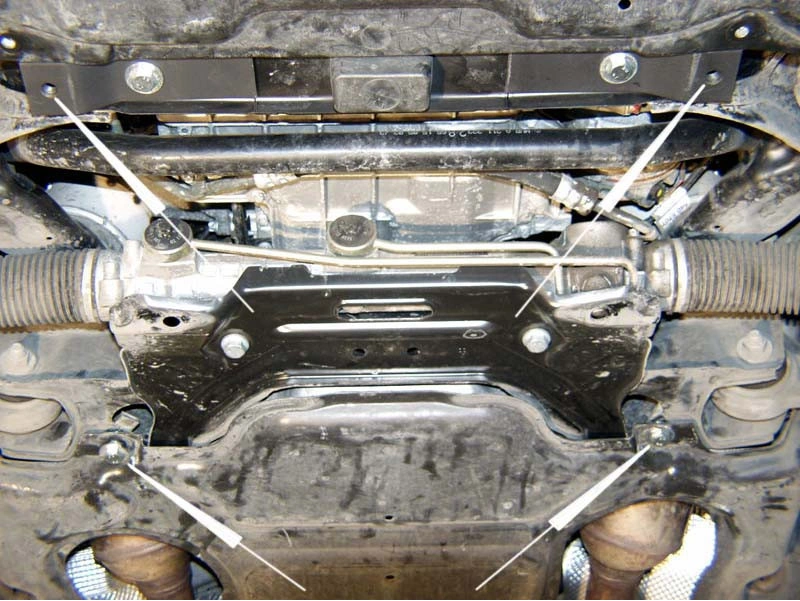 Bunnplate stål Mercedes E-Klasse W211 2002 - 2008 | Motordeksel - Beskyttelse deksel under motor – bilde 4