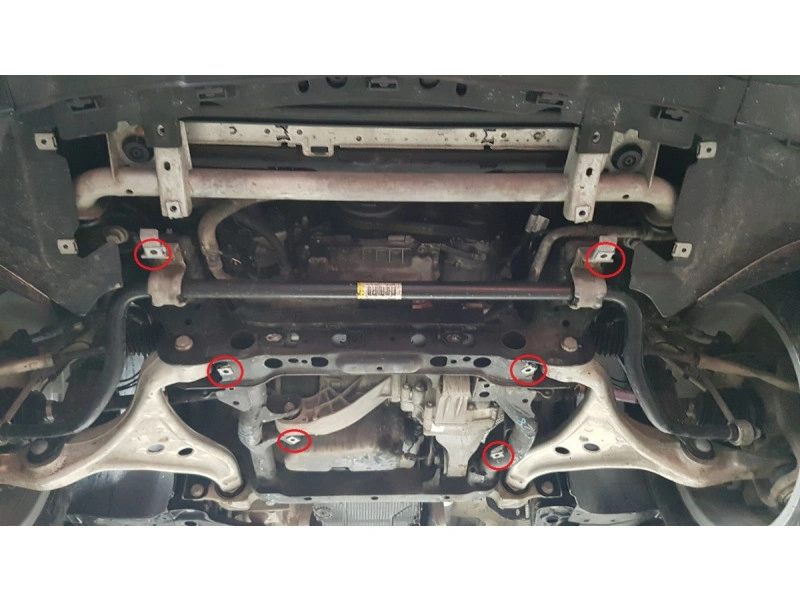 Bunnplate stål Mercedes GL X166 2015 - 2019 | Motordeksel - Beskyttelse deksel under motor – bilde 4