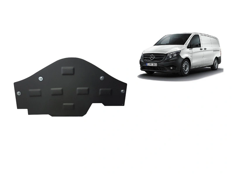 Bunnplate stål Mercedes Mercedes V-Class W447 2014 -> | Bunnplate stålbeskyttelse for Start-Go system og EGR