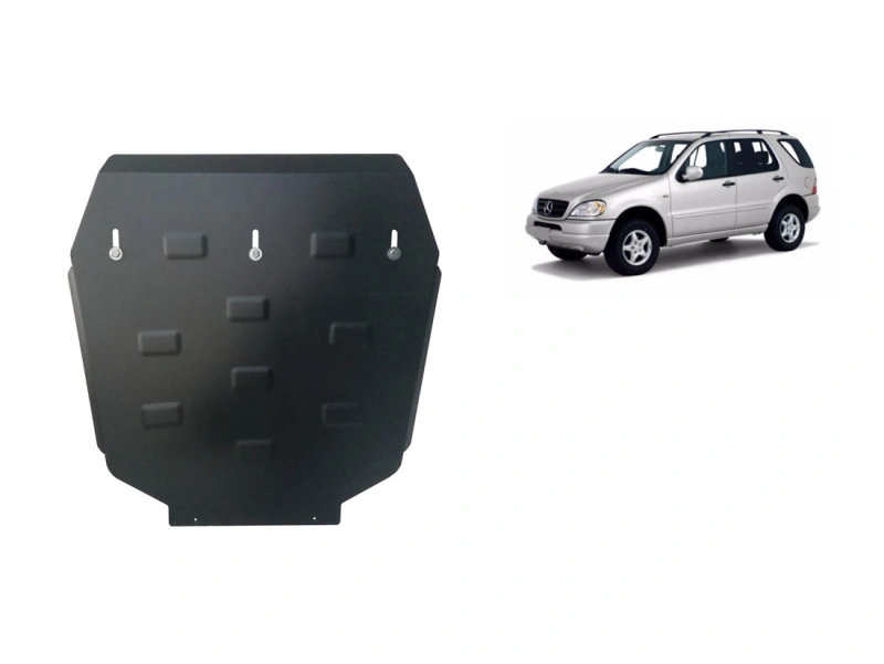 Bunnplate stål Mercedes ML W163 1998 - 2005 | Girkassedeksel - Beskyttelse deksel under girkasse
