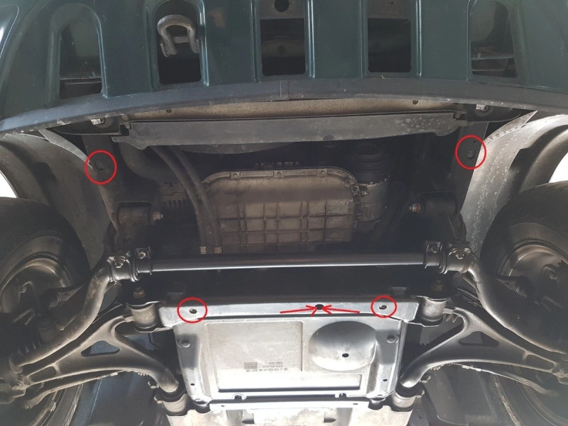 Bunnplate stål Mercedes ML W163 1998 - 2005 | Girkassedeksel - Beskyttelse deksel under girkasse – bilde 5
