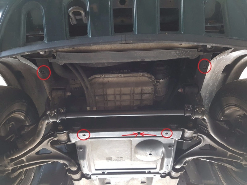 Bunnplate stål Mercedes ML W163 1998 - 2005 | Motordeksel - Beskyttelse deksel under motor – bilde 7