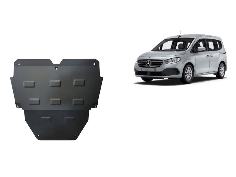 Bunnplate stål Mercedes T-Klasse 2021 -> |  Motordeksel - Beskyttelse deksel under motor